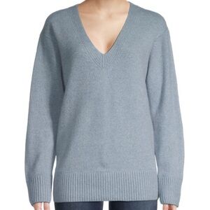 VINCE CASHMERE V-NECK PULLOVER SWEATER OVERSIZED FIT SIZE SMALL